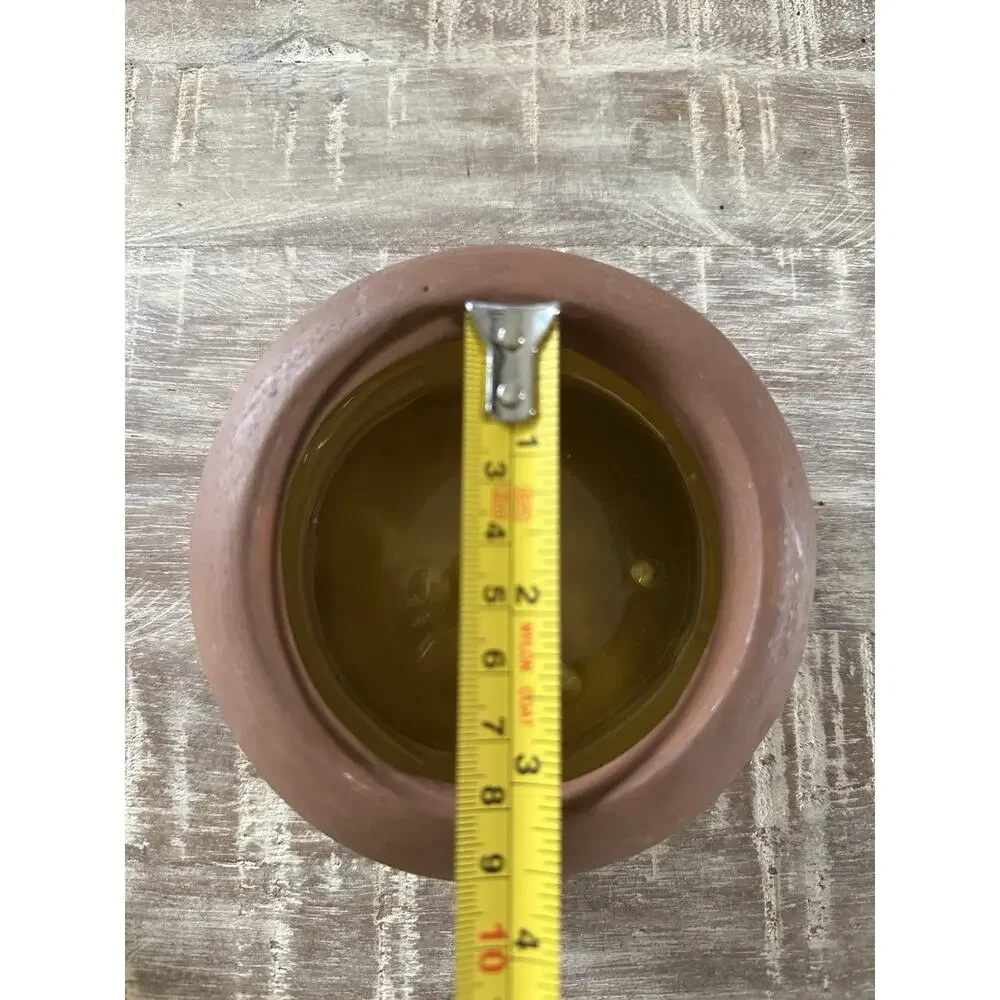 Vintage Southwest Pottery Native American Style Art Clay Round Vase Bowl
